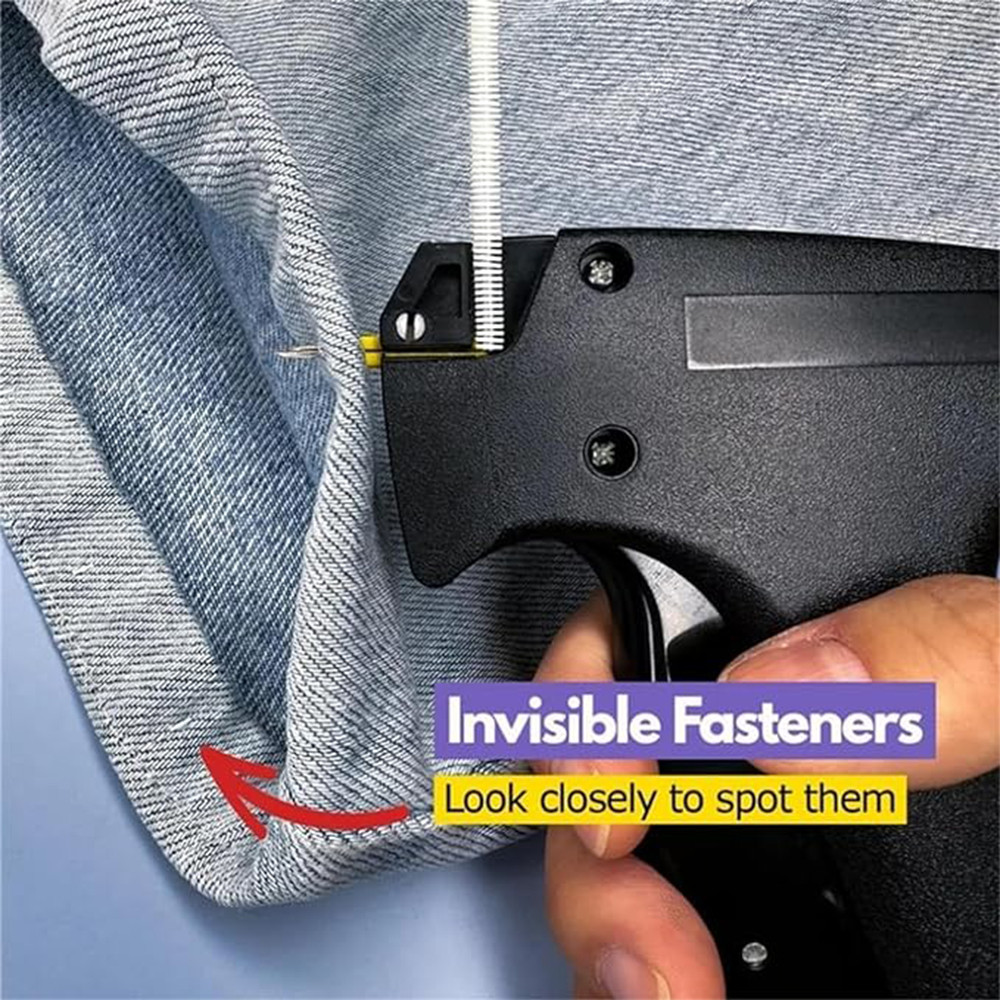 

Price Label Gun with 6 Needles Label Tagging Gun Stitch Hemming Gun Tagging Stitch Tool Quilt Tacking Gun for Clothes Socks Hats