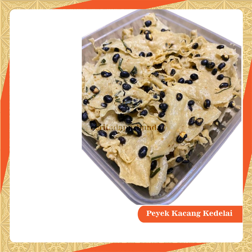 

Peyek Kedelai / 250gr ( produk camilan home industri tradisional)
