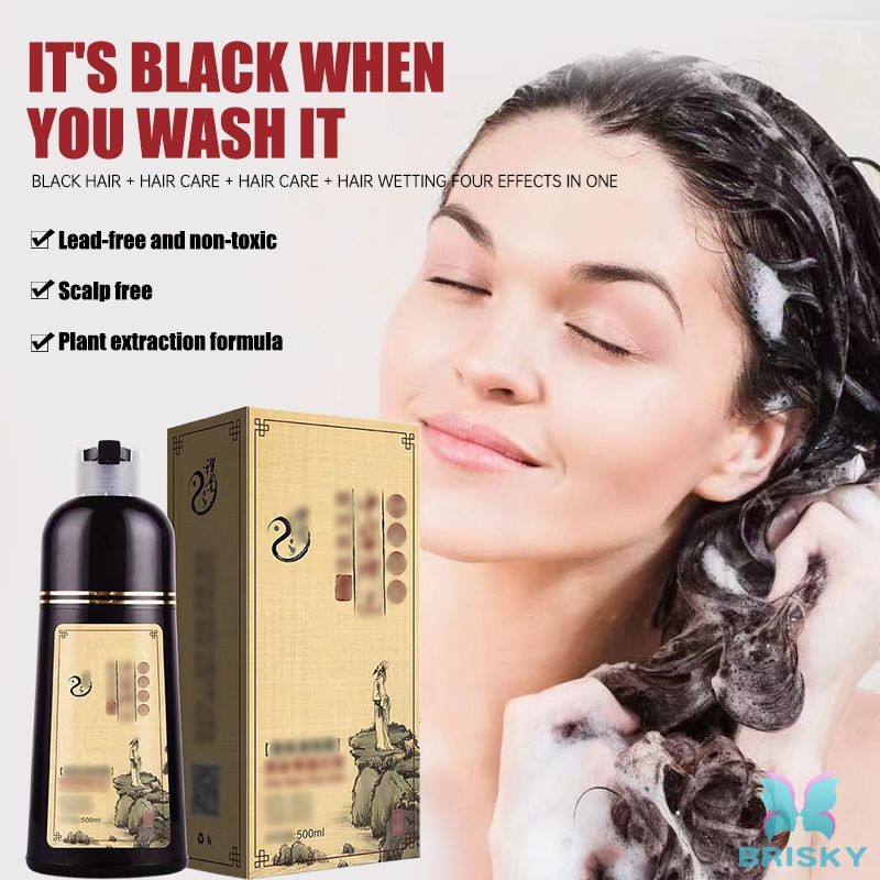 [BY]Sampo Penghitam Rambut Uban Shampoo Pewarna Rambut Sampo Semir Rambut Hitam-COD