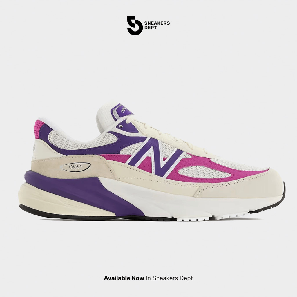 Asli & Ready NEW BALANCE Sepatu Sneakers Pria 990 V6 MAGENTA POP U990TD6 ORIGINAL