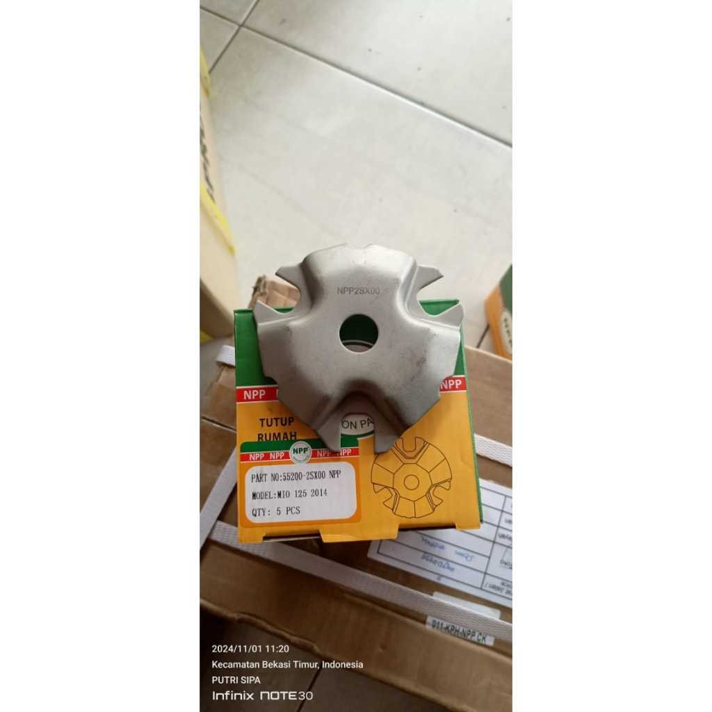 TUTUP RUMAH ROLLER LOLER PLAT RUMAH ROLLER MIO 125 M3 2SX ORIGINAL NPP