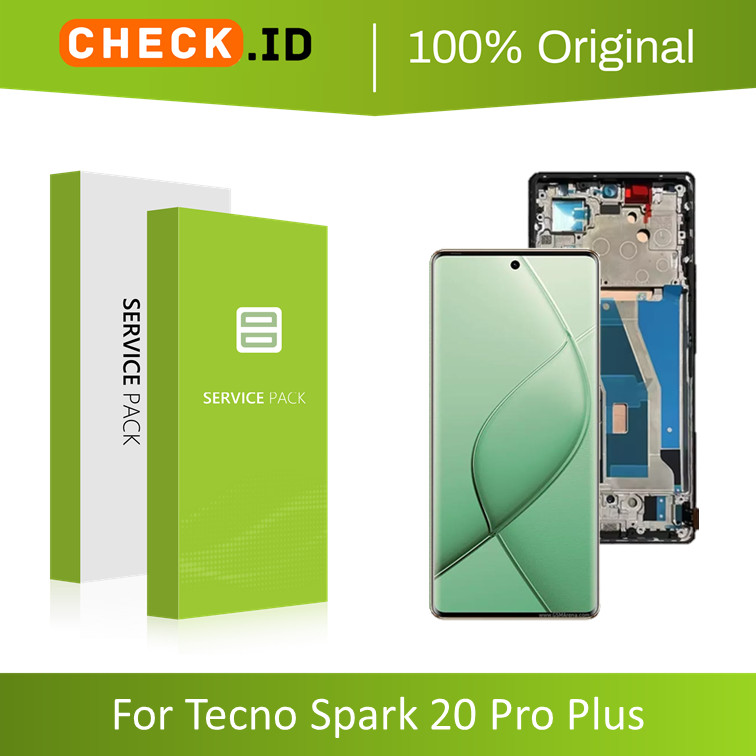 [ CHECK.ID ] LCD + FRAME TECNO SPARK 20 PRO PLUS - SPARK 20 PRO+ KJ7 ORIGINAL