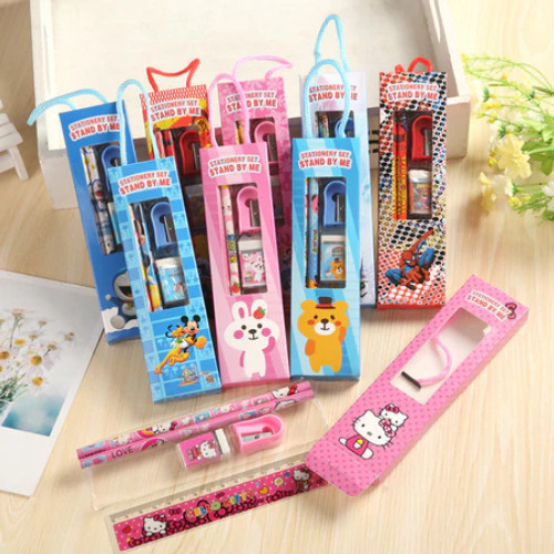 

ELBER Set Alat Tulis 5 in 1 / Set Alat Tulis Kartun / Set Alat Tulis 5 in 1 Lucu / Set Alat Tulis Anak Motif Kartun Y3432