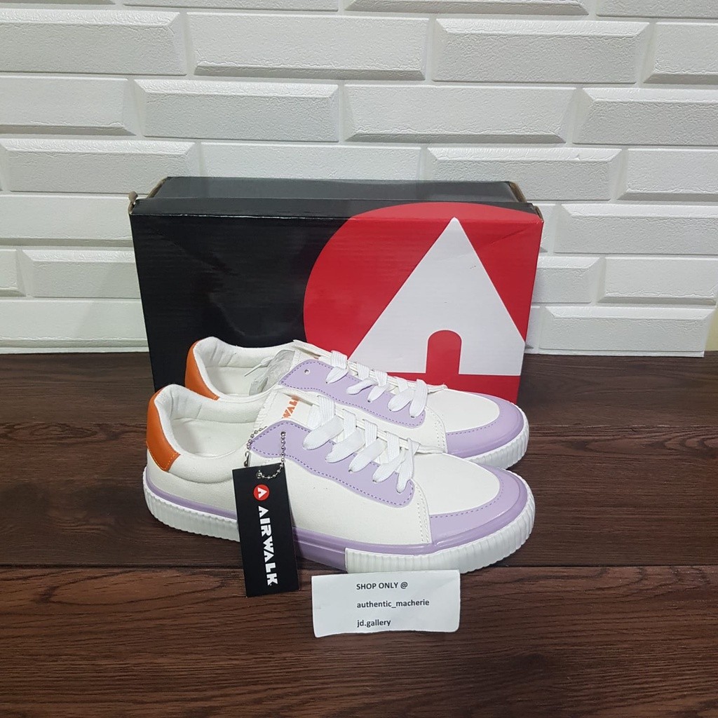 ORIGINAL SALE 70% SEPATU AIRWALK THEA WHITE LT PURPLE WOMEN