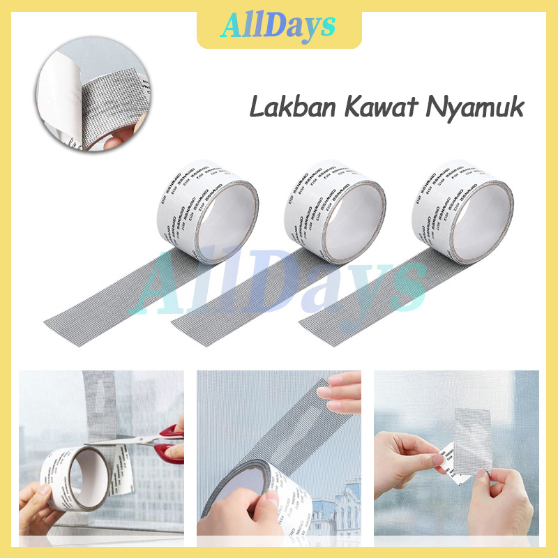 

Penambal Kawat Jaring Berlubang / Sticker Stiker Kawat Nyamuk 2 M / Lakban Isolasi Penambal Kawat Nyamuk Berlubang / lakban tambalan penutup kawat nyamuk berlubang 2mx5cm