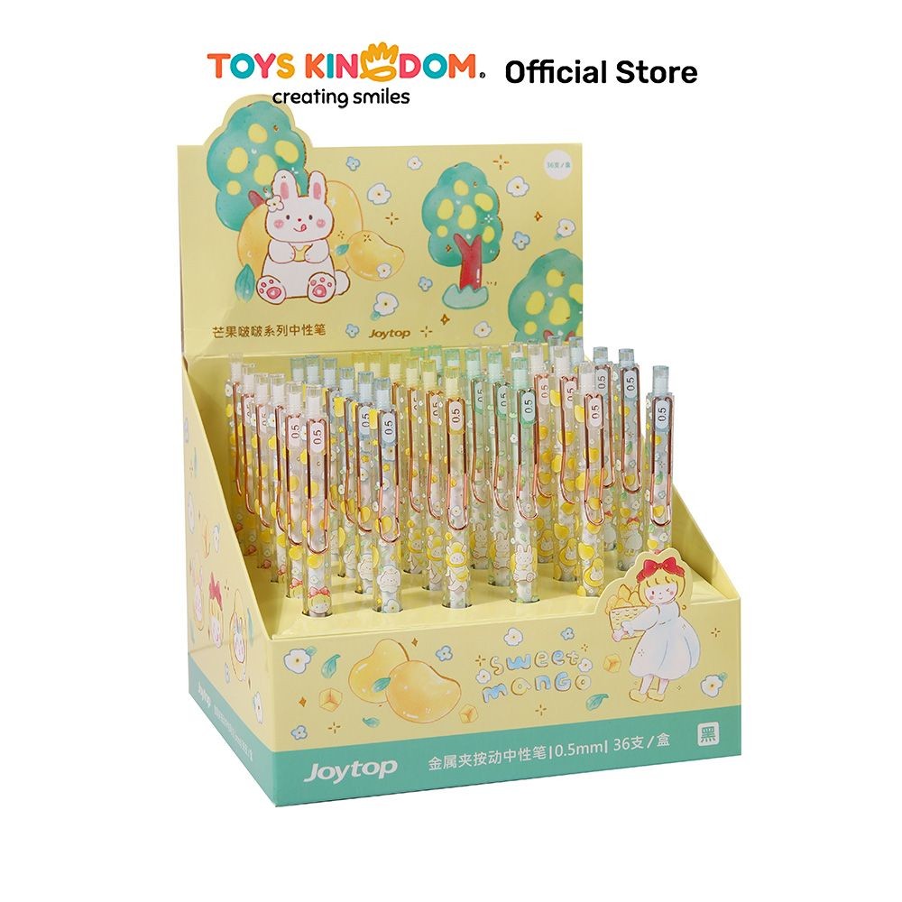 

Toys Kingdom Joytop 0.5 mm Pulpen Gel Hitam Metal Clip Mango Random Pena Ballpoint Pen Bolpoin Alat Tulis Lucu