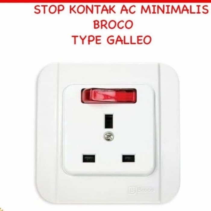 Stop Kontak AC Broco / Stop Kontak AC Tanpa Mangkok