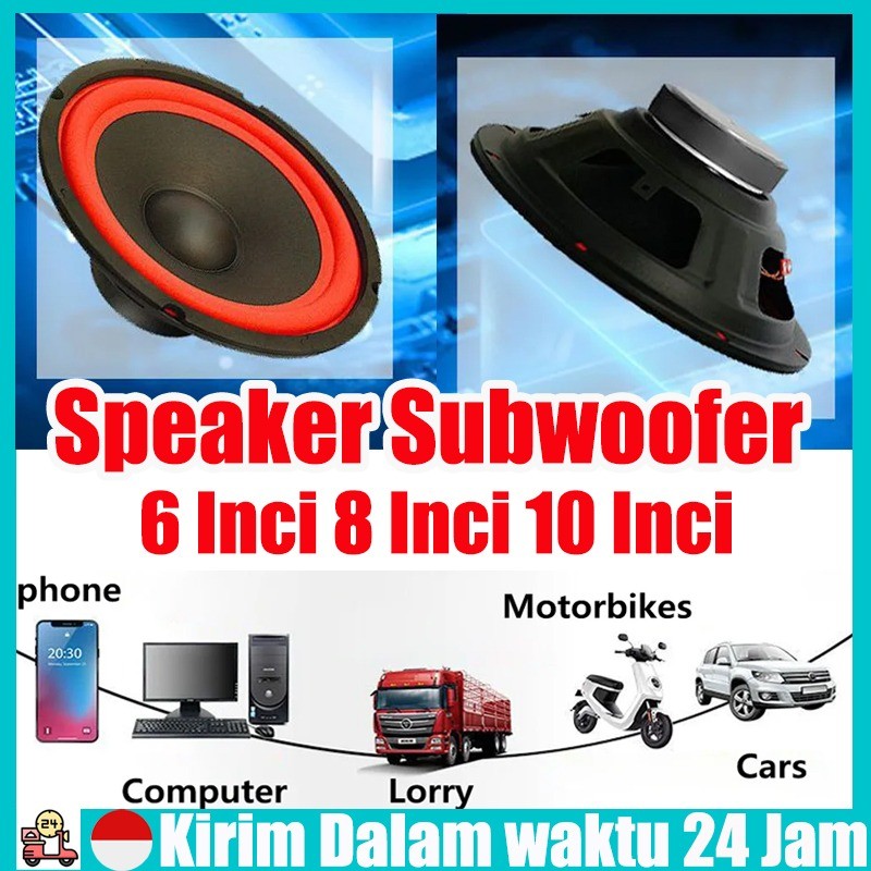Speaker Subwoofer Mobil 6/8/10 Inci Subwoofer Subwoofer Speaker Kelas Menengah Mobil Speaker Stereo 
