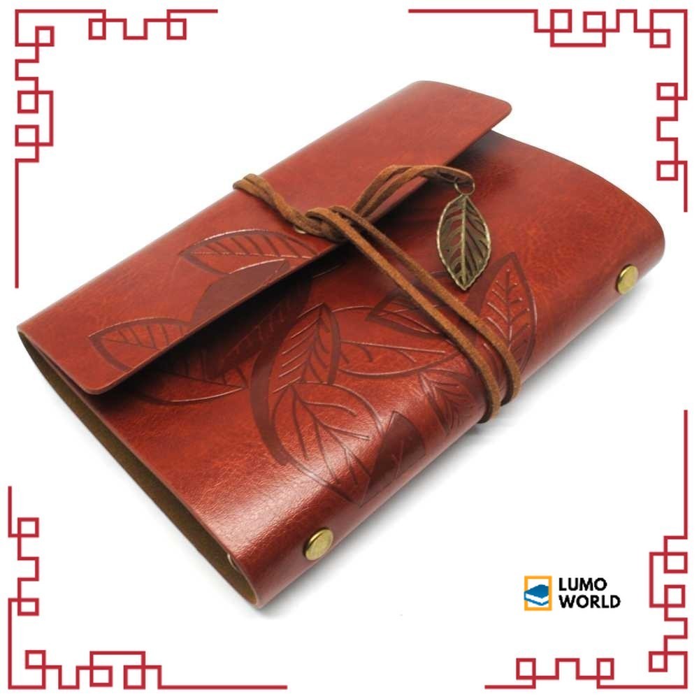 

Buku Catatan Diary Notebook A5 Aestetic Binder Cover Kulit PU Leather Retro Gaya Vintage Retro