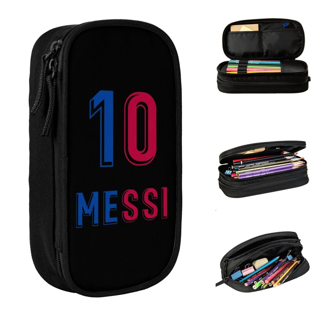 

Argentina Number 10 Football Pencil Case New Messi Pen Holder Bags for Student Large Storage Students School Gift Pencilcases