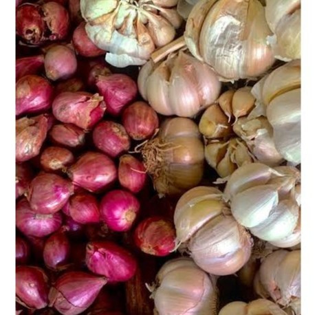 

Paket Hemat Bawang Merah + Bawang Putih 250 gram