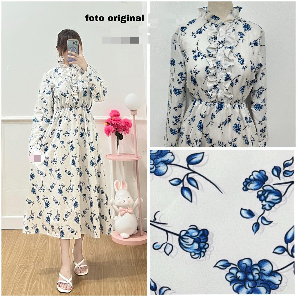 BEFAST - ZRD DRESS DEVIKA PUTIH LENGAN PANJANG TERBARU / LYODRA DRESS MUSLIM HIJAB FRIENDLY / GAUN K