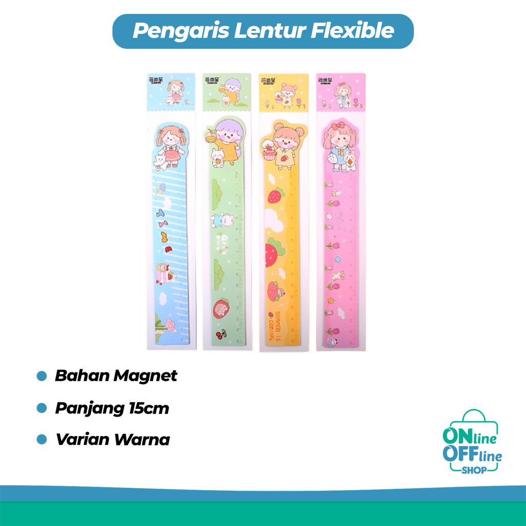 

Pengaris Lentur Flexible Magnet Motif Lucu Pengaris Anak Sekolah 1024