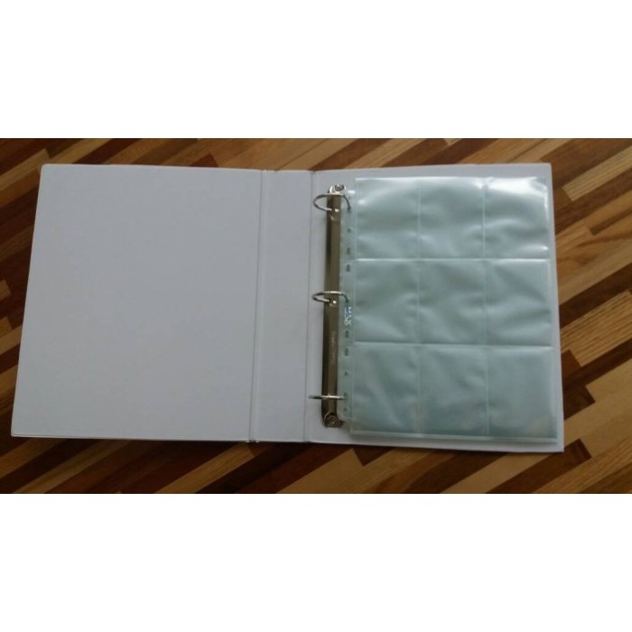 

LARIS -Binder for Card Page 3-ring Free 9-pocket page 4ct, Album Kartu Medium
