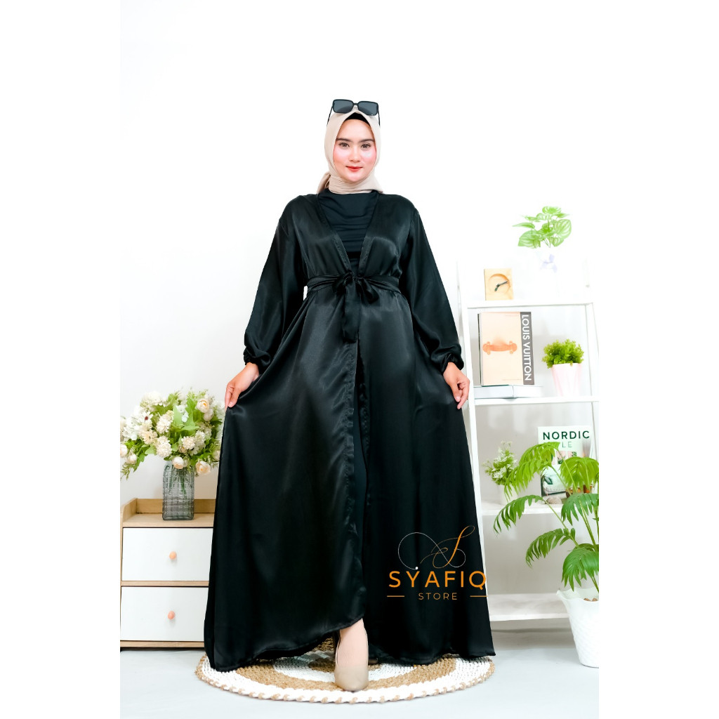 Outer shimmer Cardenza dress 4in 1 look / dress lebaran - outer shimmer / abaya turki / outfit lebar