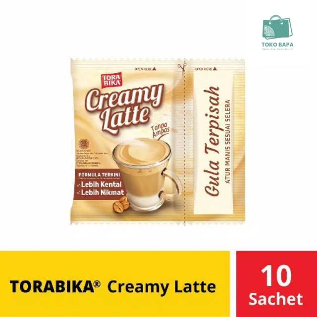 

TORABIKA CREAMY LATTE RENCENG isi 10pcs @25gram