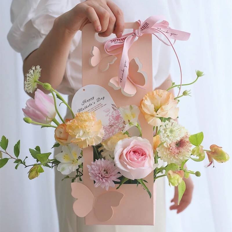 

1Pcs Box Bunga/ Kotak Bunga Edisi Mother's Day / Flower Box Kupu Kupu/ Box Buket