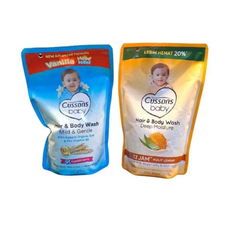 Cussons Baby Hair & Body Wash 400ML/375ML