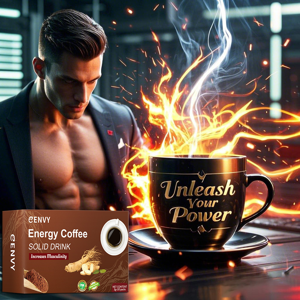 

Instant Energy Coffee Black Coffee - Strong and Long-lasting Coffee Drink for Men - Original Coffee - Coffee for Adult Men Ginseng coffee strong physical endurance instant coffee palm sugar coffee vitality enhancer