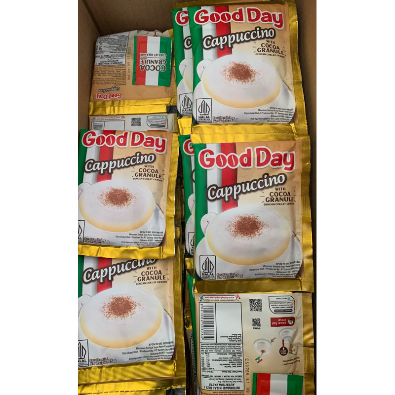 

Terbaru!!! 1 RENCENG GOOD DAY CAPPUCCINO isi 10pcs
