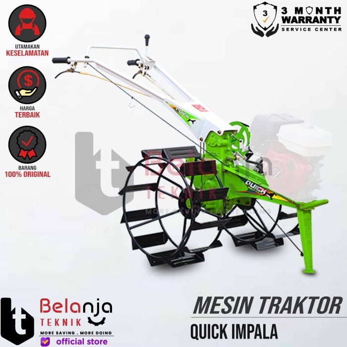 DISKON Quick Impala Mesin Traktor Bajak Lahan Sawah Basah Kering Unit Only