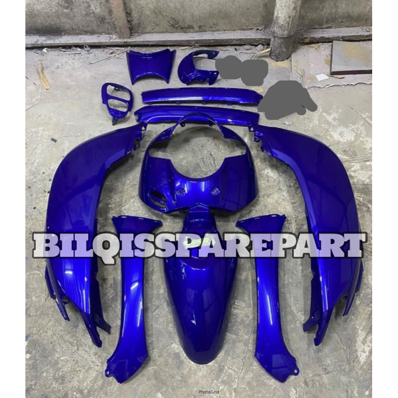 Cover full sett body halus scoopy fi esp tahun 2017 2018 2019 2020 warna biru
