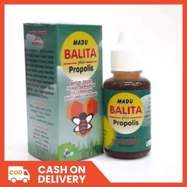

Madu Balita plus propolis anak pintar dan sehat isi 50gr