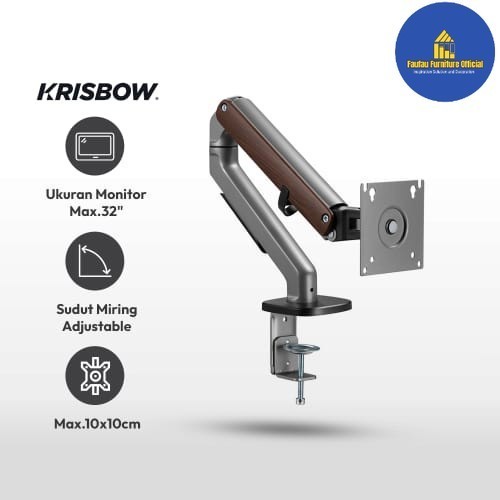 BEST QUALITY Bracket Monitor Komputer LED/LCD 17-32 Inch - Wood