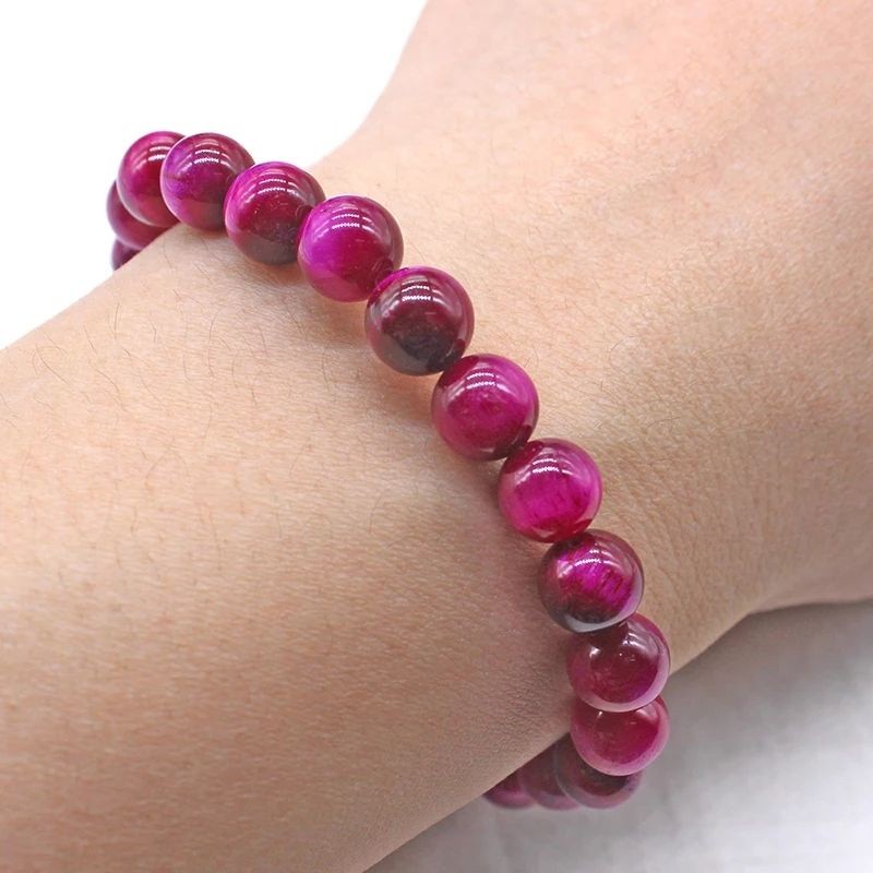 gelang super elastis batu akik red tiger eye 8mm ketenangan hati pikiran
