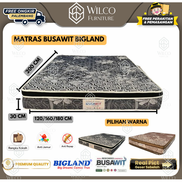 Kasur Bigland Busawit Kasur Springbad Bigland Busawit Murah/Kasur Matras Murah Palembang