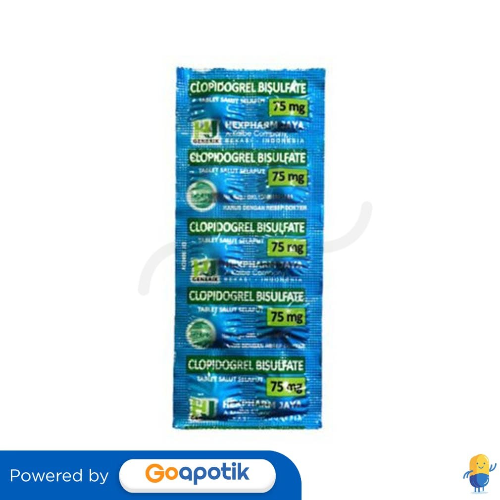 Clopidogrel Bisulfate Hexpharm 75 Mg Strip 10 Tablet