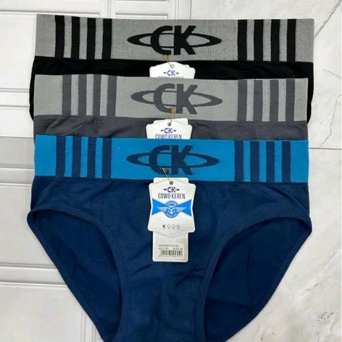 3 PCS Celana Dalam Pria Dewasa Premium Terlaris Import CK ( COWOK KEREN ) CD Pria Terbaru /Celana Pr