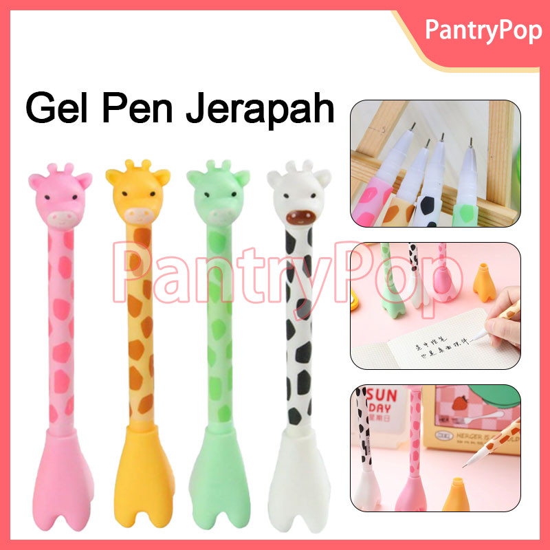 

Pulpen Gel Motif Animal Giraffe / Pulpen Gel 0.5mm Motif Jerapah Lucu / Pena Tinta Hitam / Bolpen Jerapah (satuan)