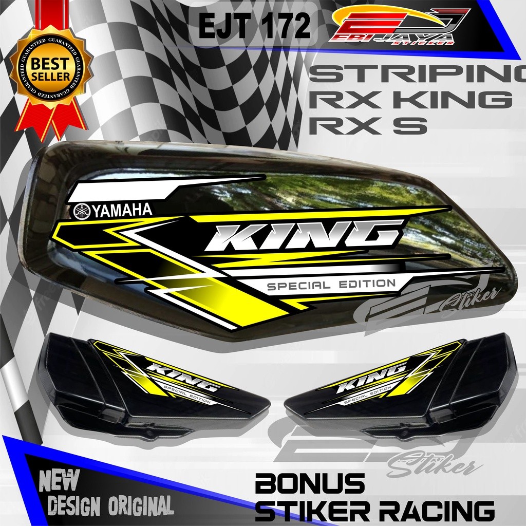 STIKER STRIPING CUSTOM MOTOR RX KING / STICKER MOTOR RX KING / DECALL STIKER MOTOR RX KING