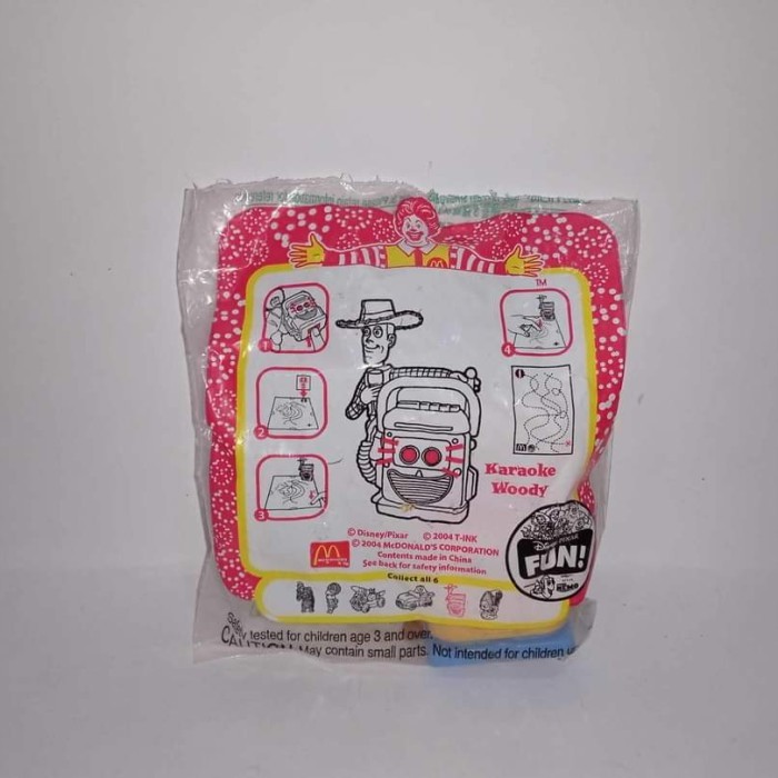 JK562 Karaoke Woody Toy Story - Happy Meal MC Donalds | SEGEL RARE