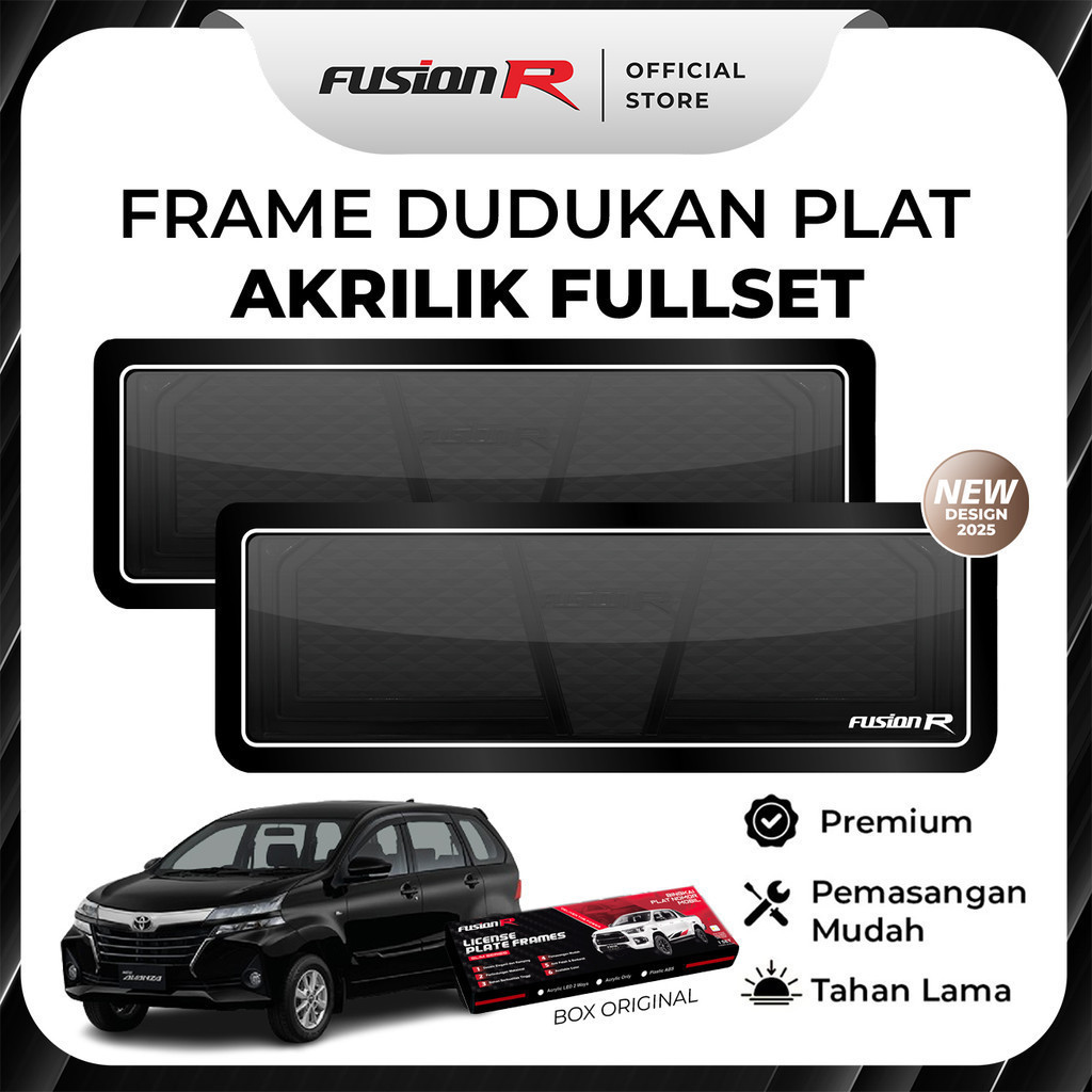 MERBAU FUSION R Dudukan Plat Mobil Avanza Xenia Old Tatakan Tempat Plat Nomor Mobil Akrilik Mika