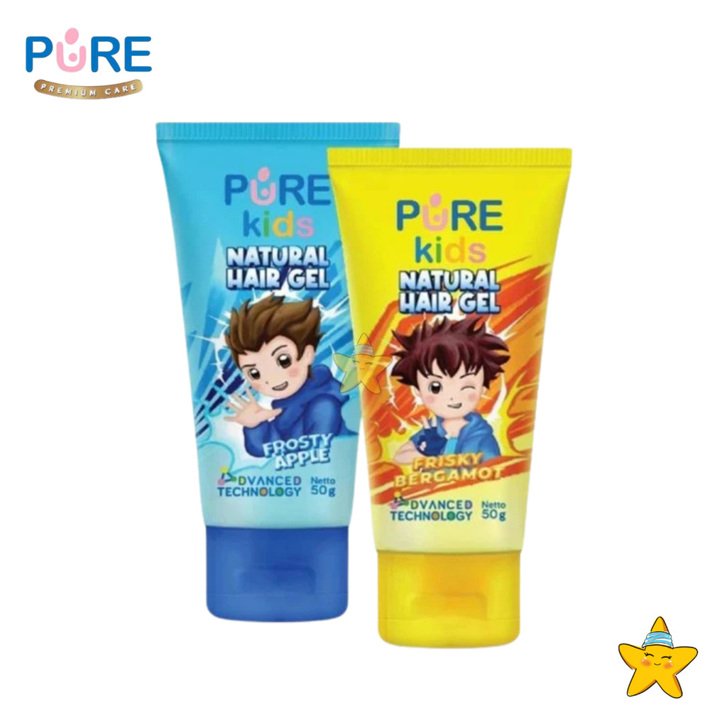 HBK Pure Kids Natural Hair Styling Gel 50Gr Minyak Rambut Pomade Anak Tahan 5-7 Jam