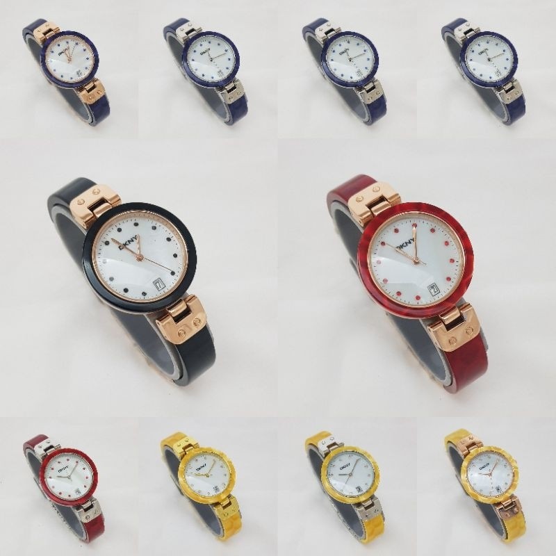 Jam Tangan Wanita Fashion Watch DKNY Tanggal Model Gelang High Quality