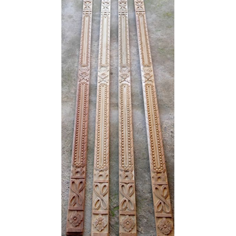 lis tempel ukir | tempel soko ukir | lis kayu jati ukir NCH 002