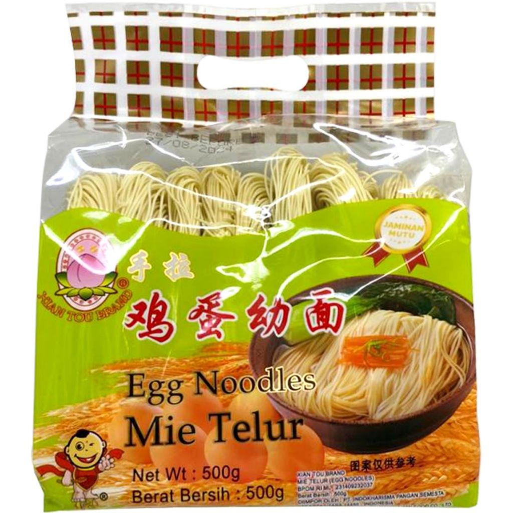 

Xian Tou Brand Egg Noodles / Mie Telur 500 Gram