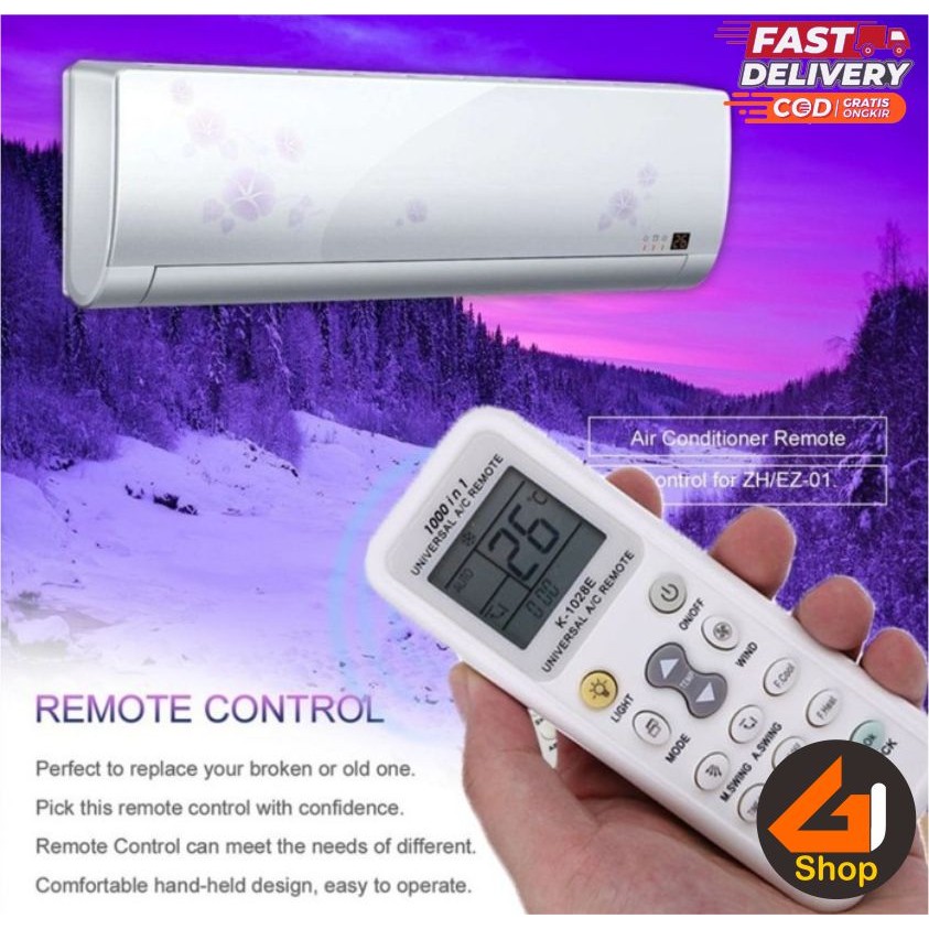 Remote Control AC Universal Air Conditioner Pendingin Ruang Segala Merk LG Daikin Gree Sharp Panason