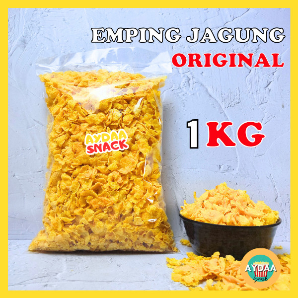 

EMPING JAGUNG GEPREK ORIGINAL 1KG ASIN GURIH SNACK CEMILAN ENAK