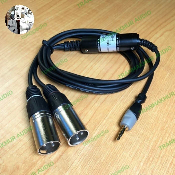 JJ99 Jack Audio HP Laptop Ke Mixer Dan Soundcard jack 3,5mm to xlr stereo