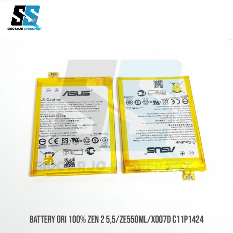 BATERAI BATTERY ORI 100% ASUS ZEN 2 5,5/ZE550ML/X007D C11P1424 ORIGINAL 100%