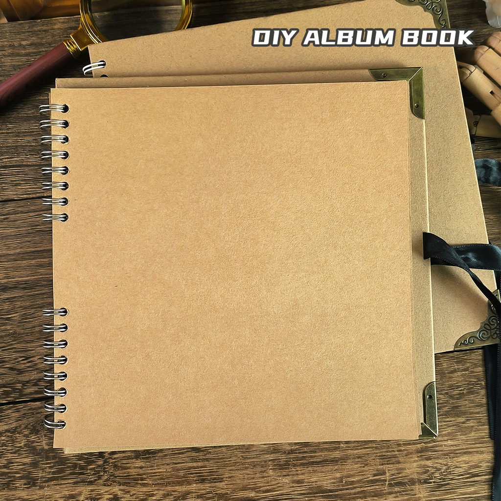 Mr. Paper 2Style 30Sheets/book Photo Album DIY Bow Ribbon Coil Scrapbook for Decorative Handbook Not