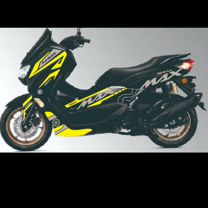 STRIPING CUTTING STICKER YAMAHA NMAX NEW 2020 ABU-ABU KUNING