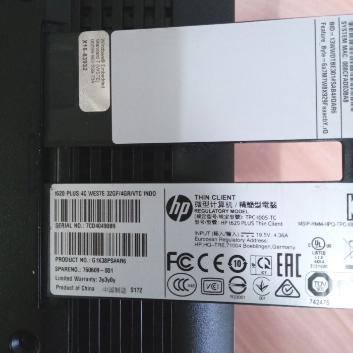 promo  -MINI PC HP T620 PLUS AMD GX-420CA SOC RAM 4 GB SSD 32 GB SIAP PAKAI