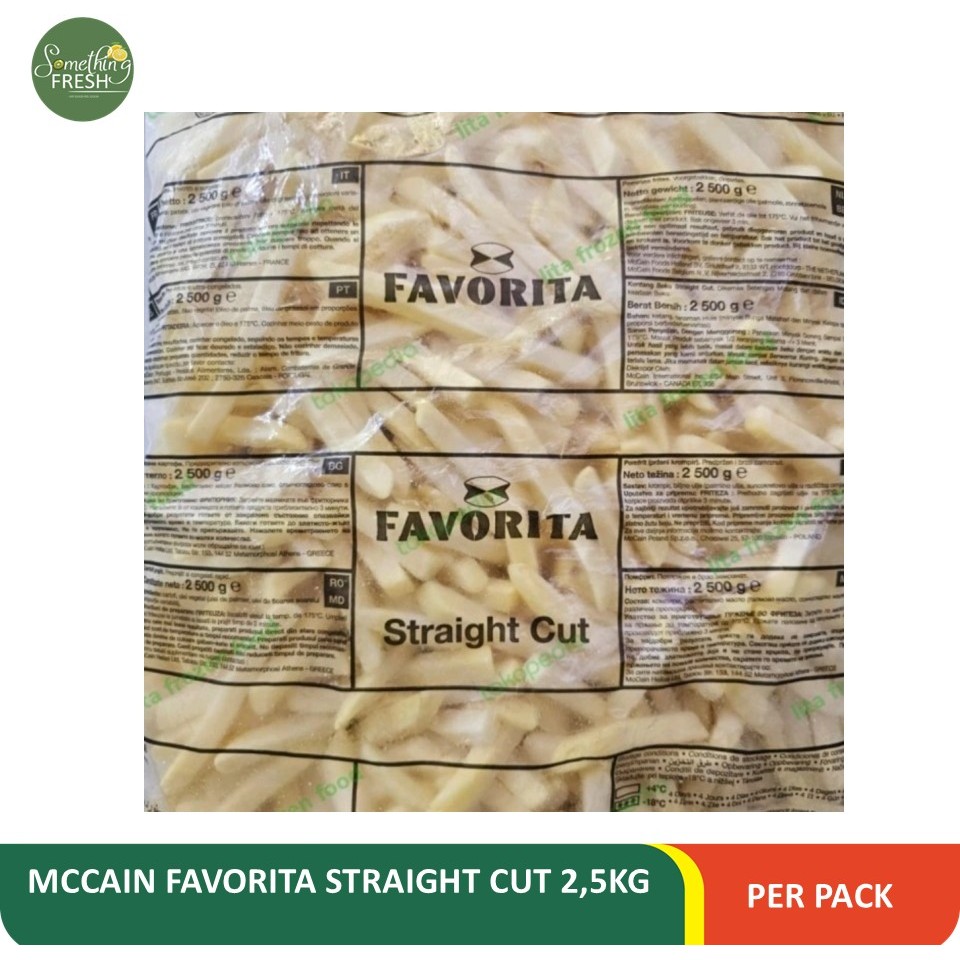 

MCCAIN FAVORITA STRAIGHT CUT 2,5KG PER PACK