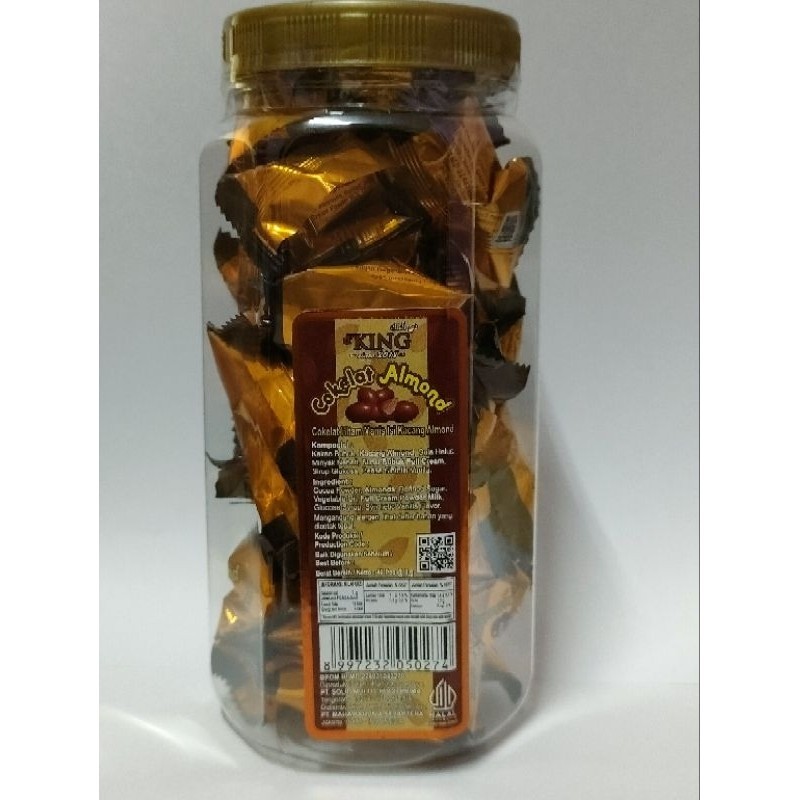 

1 Toples (Isi 40 Pcs) Coklat Almond d' KING