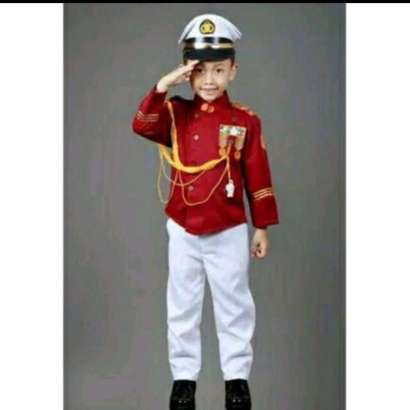 Baju Akpol Anak Laki-Laki Baju Profesi Baju Karnaval